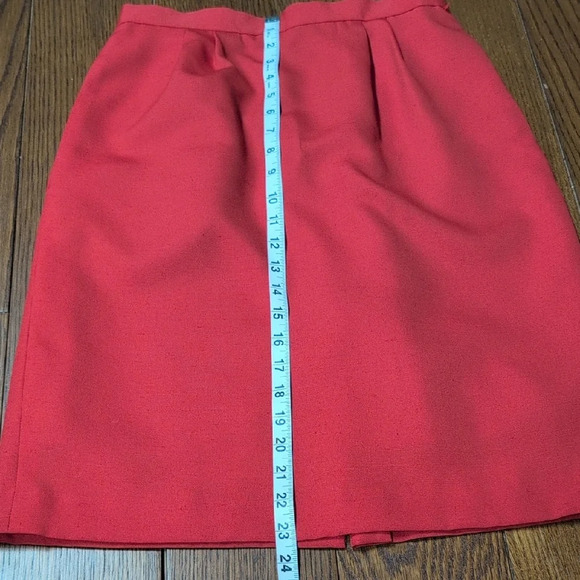 Vintage - CUSTOM Red Blazer and Skirt Suit Set - Picture 8 of 10